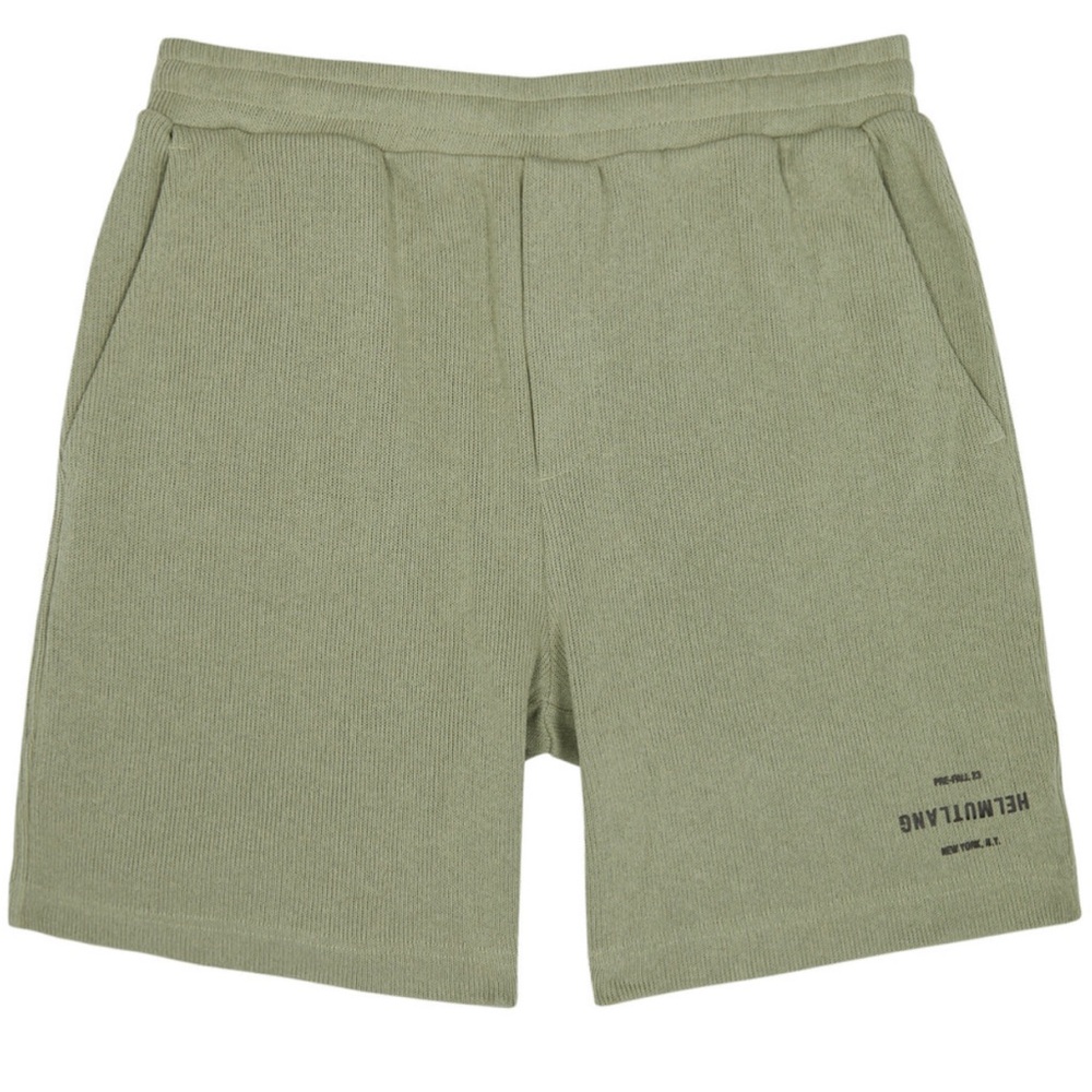Helmut Lang Knitted cotton-blend shorts Large
